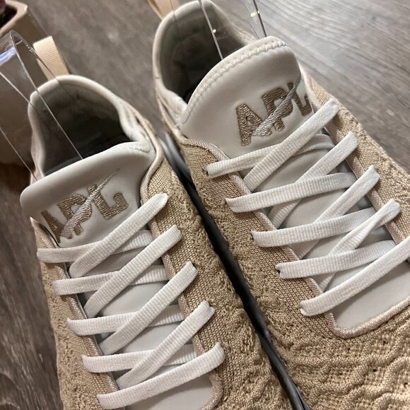 APL Athletic Propulsion Labs Techloom Phantom Running Shoes Tan Sz 10 - Picture 7 of 12